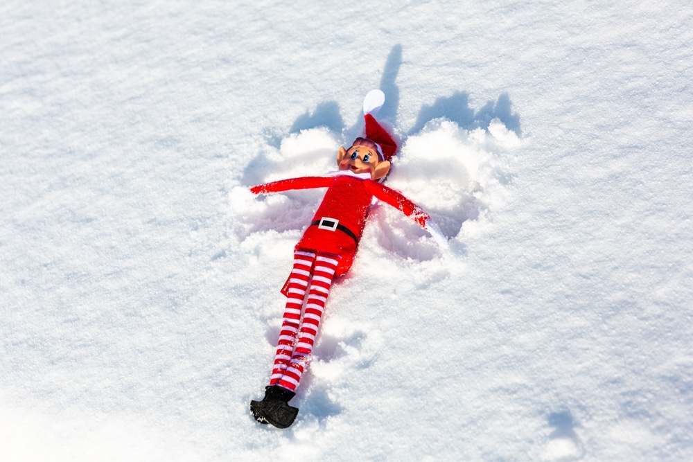 snow angel by elf on the shelf