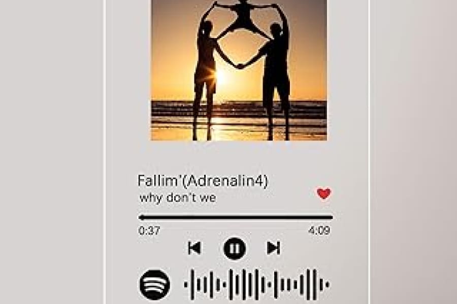 Personalised Spotify Plaque