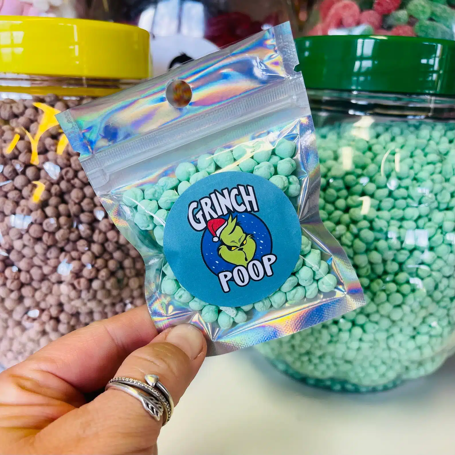 grinch poo sweets