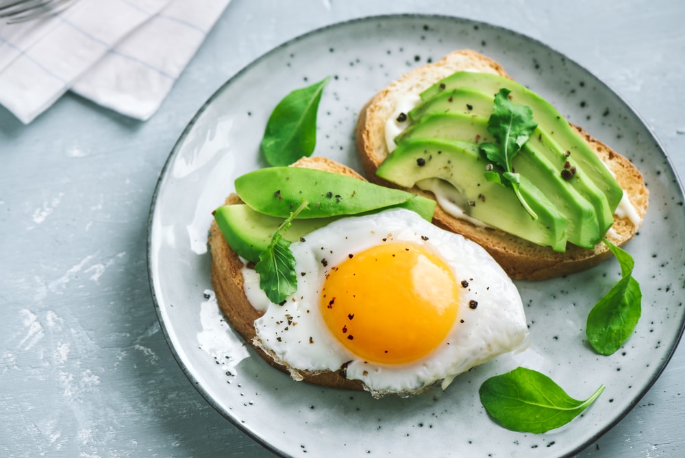 eggs and avocado on toast