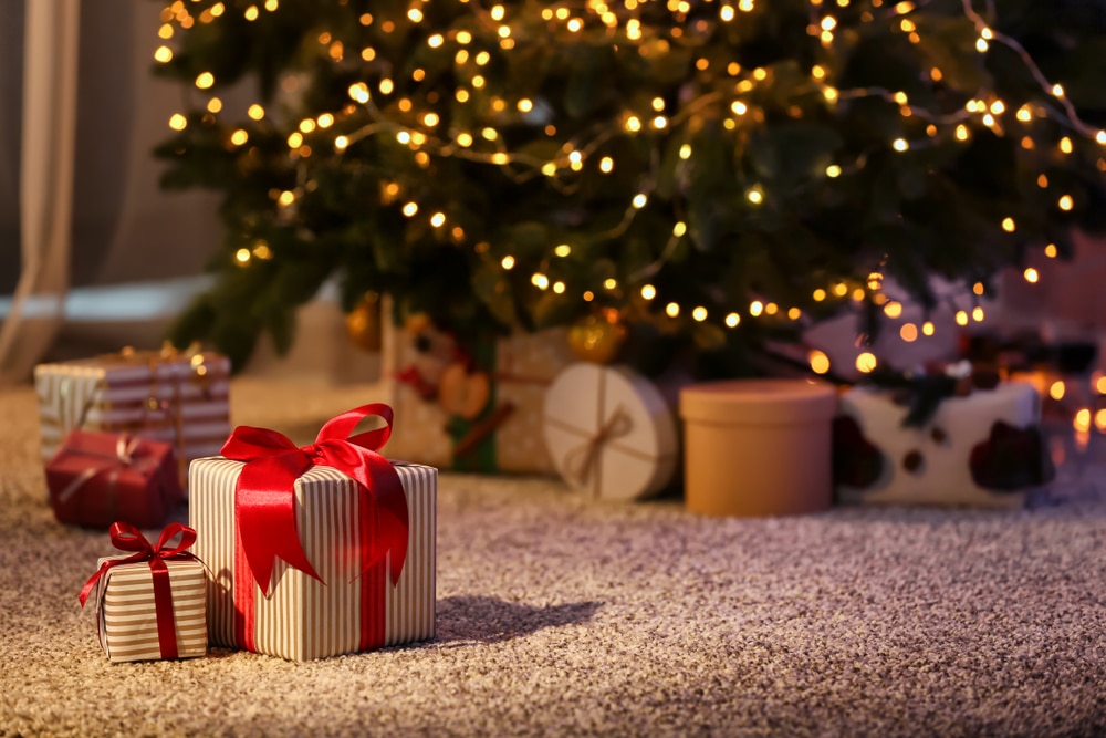christmas gifts under the tree