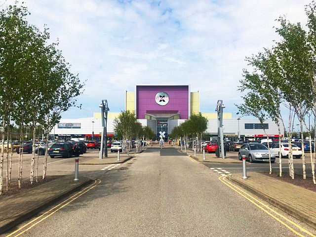 Outside Xscape Yorkshire