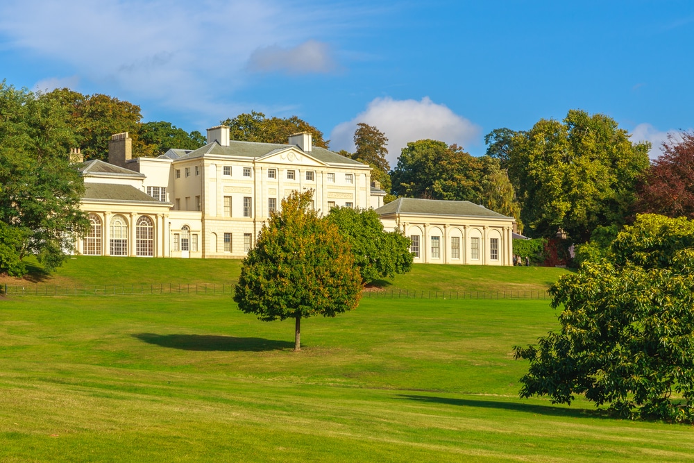 the grounds of kendwood house on a sunny day