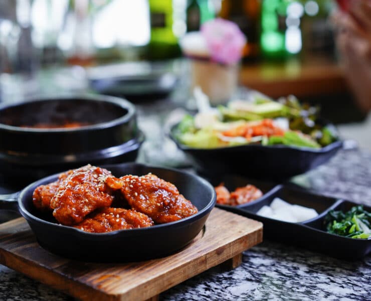 Korean restaurant meals