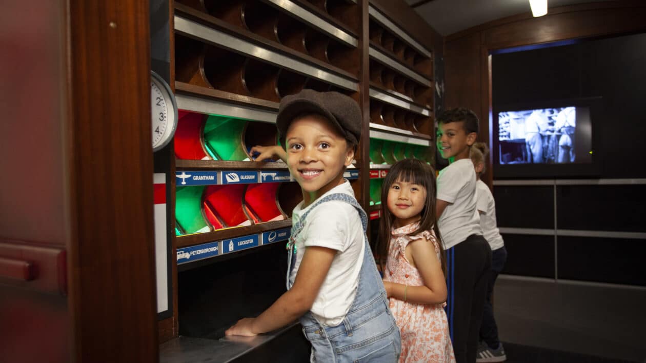 kids at the postal museum