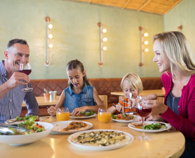 Family dining out