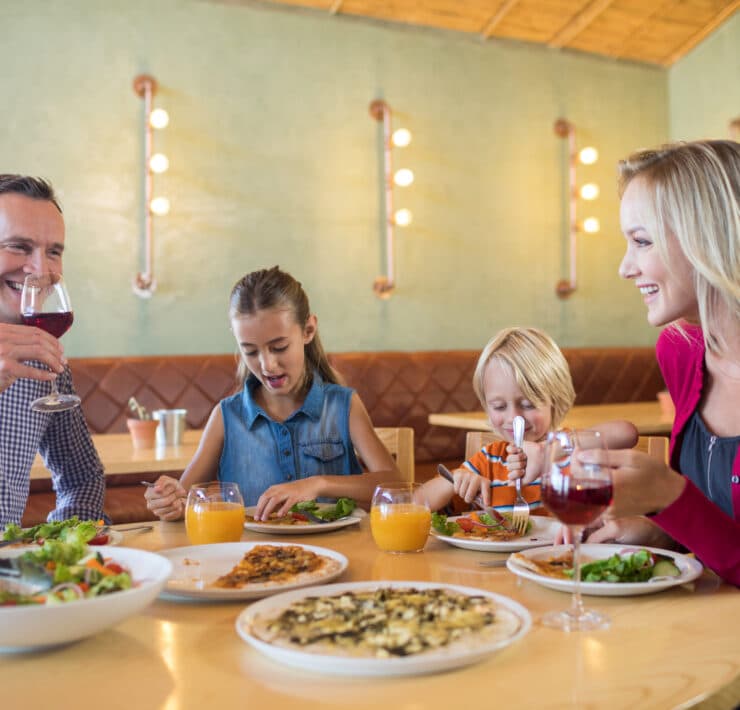 Family dining out