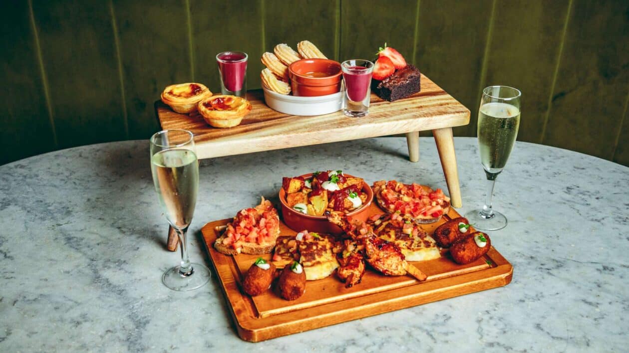 revolution de cuba afternoon tea with prosecco