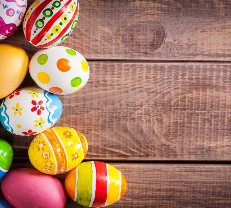 a bundle of easter eggs