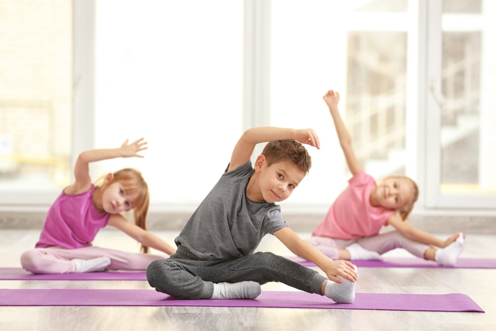 kids doing gymnastics
