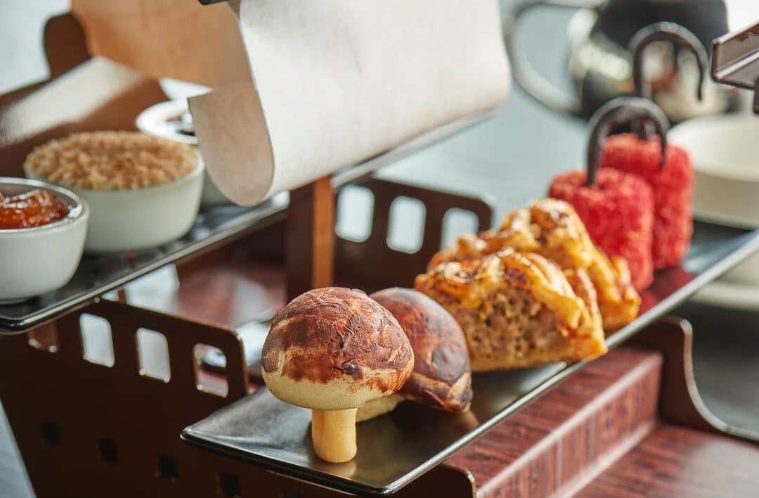 Peter pan afternoon tea mushrooms