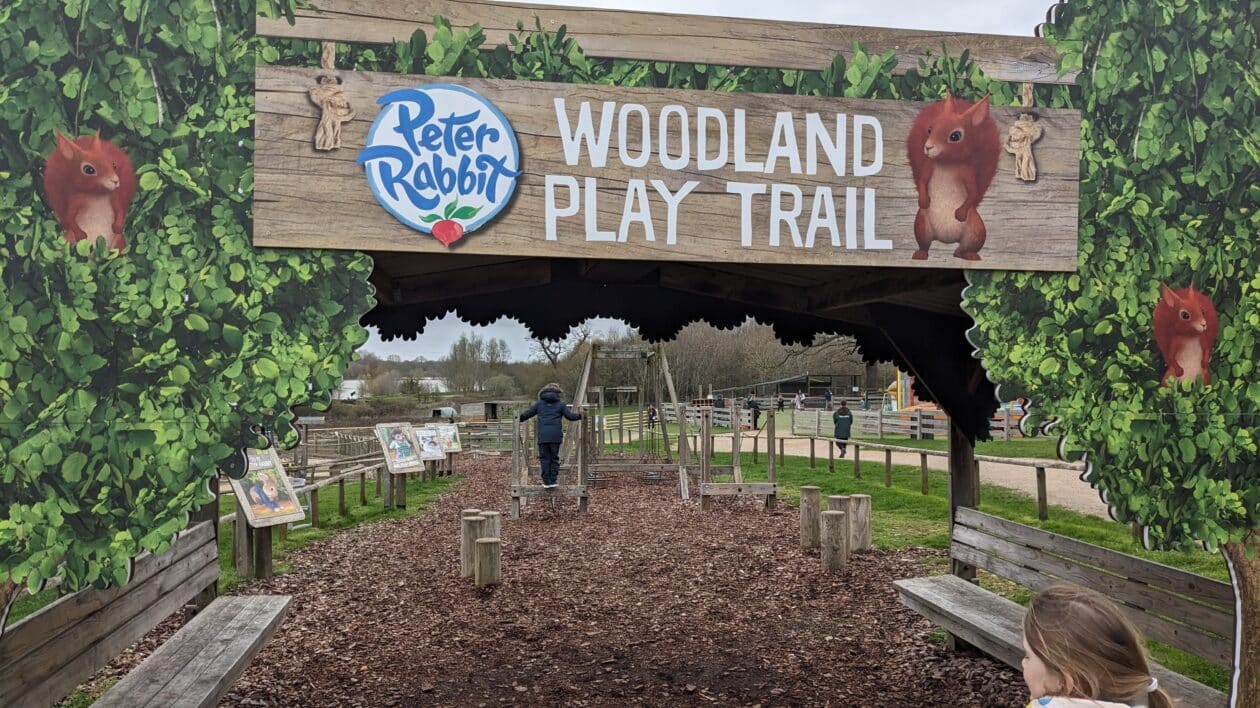 peter rabbit woodland play trail