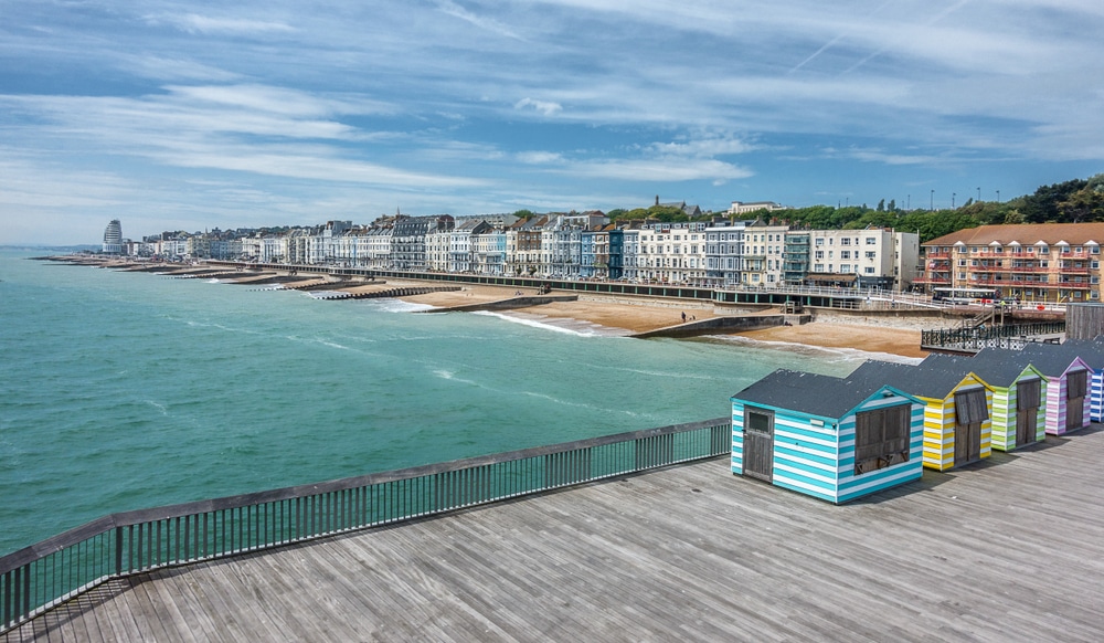 View of Hastings from the pier