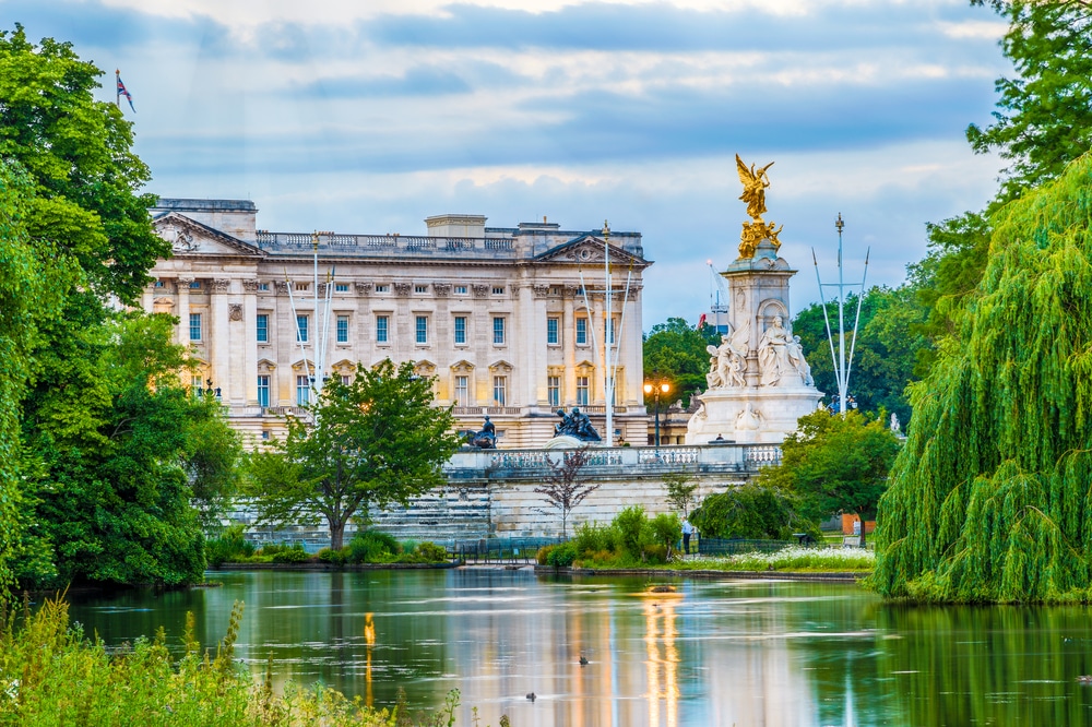 View of Buckingham Palace from St James's Park