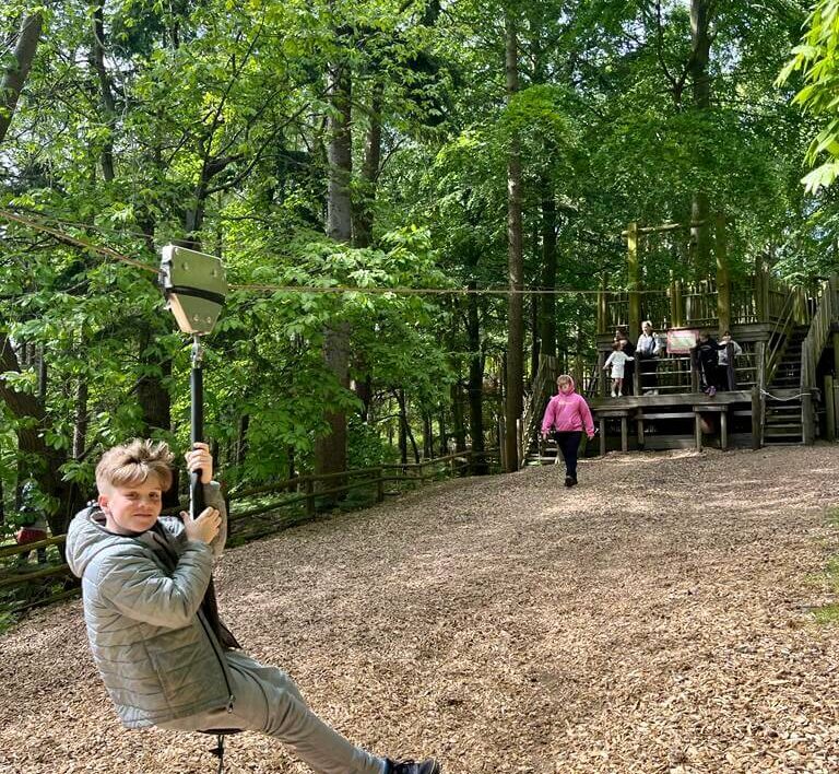 Zip wire Bewilderwood Norfolk