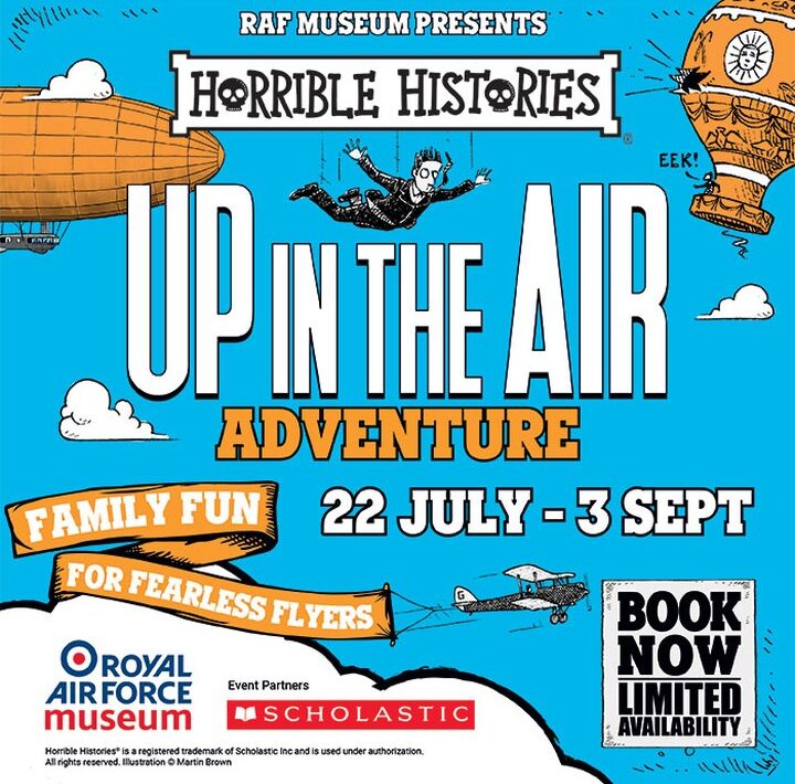Horrible histories up in the air adventure poster