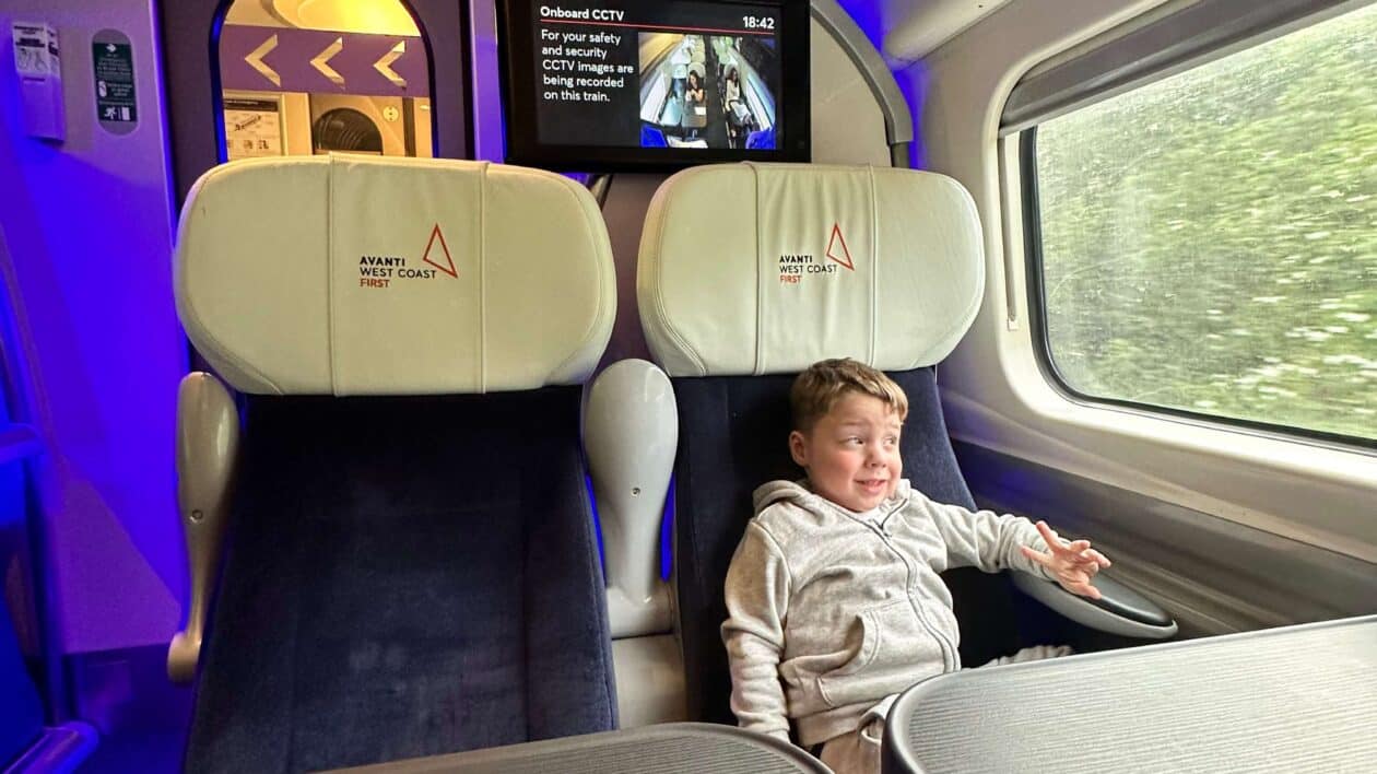 Inside first class Avanti carriage