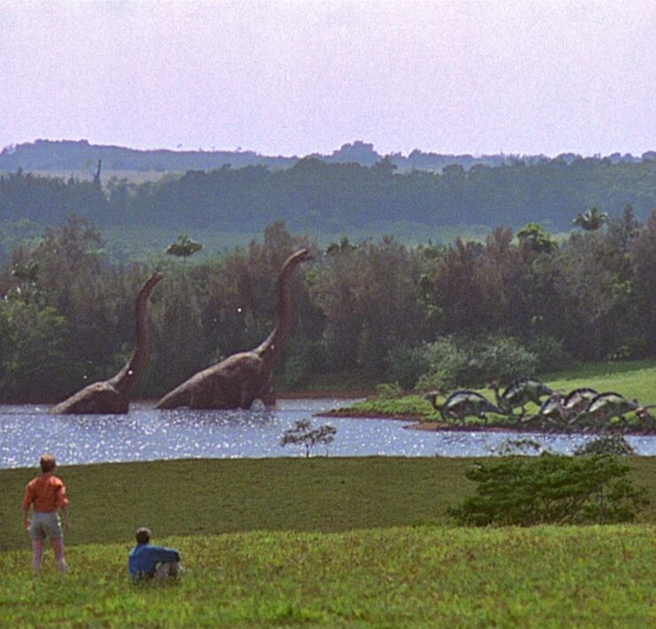 Scene from jurassic park