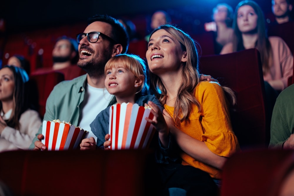 family at the cinema