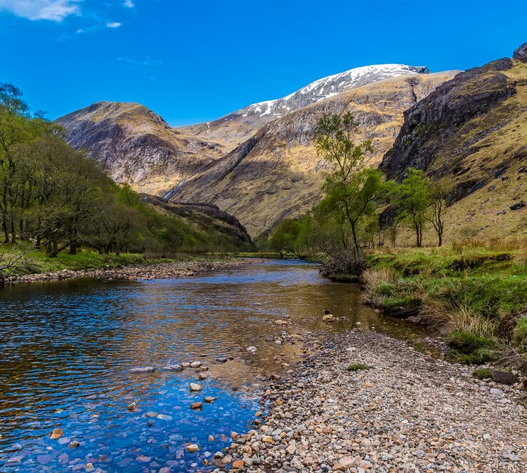 river and rock pathway