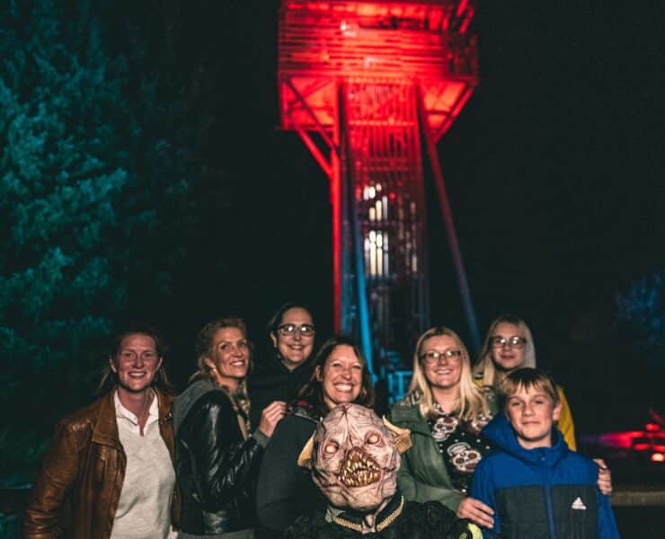 family with monster