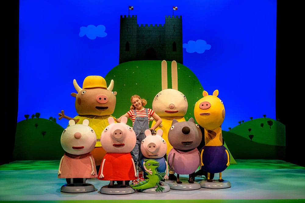 peppa pig and family