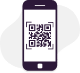 Phone With QR Code On Screen