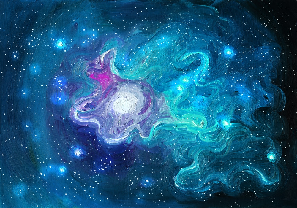 UV painting of the cosmos