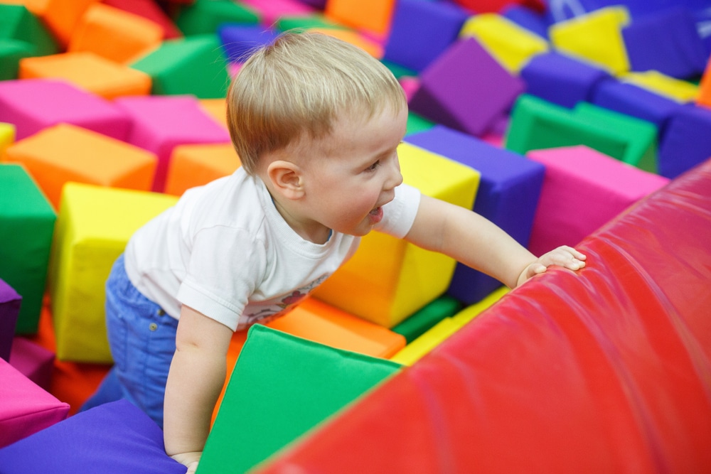 child playing in one of Brewers Fayre restaurants with play areas