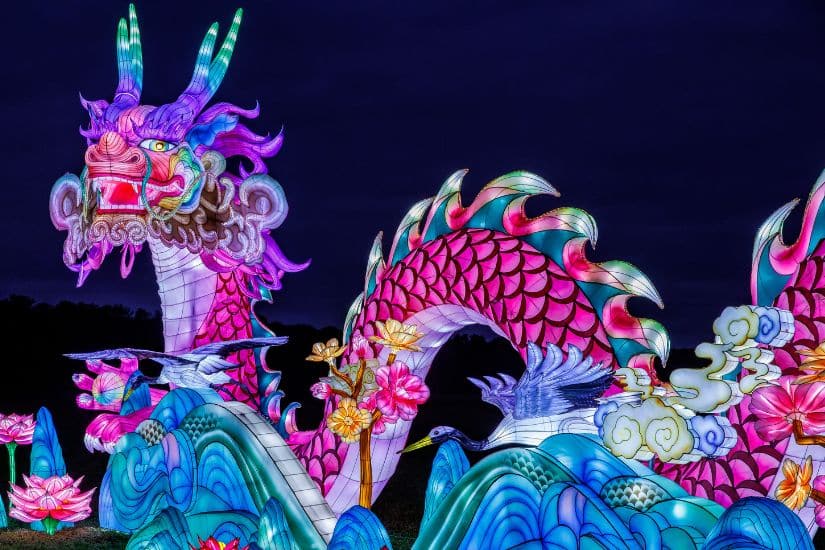 longleat chinese dragon lantern