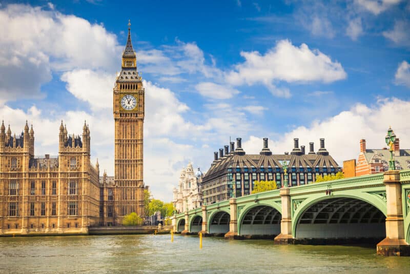 tower bridge and big ben in london