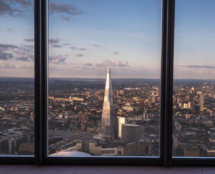 view of the shard from horizon 22