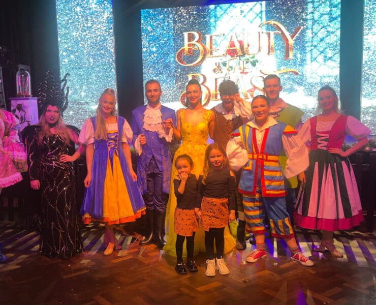 Kids Stood With Entertainment Acts