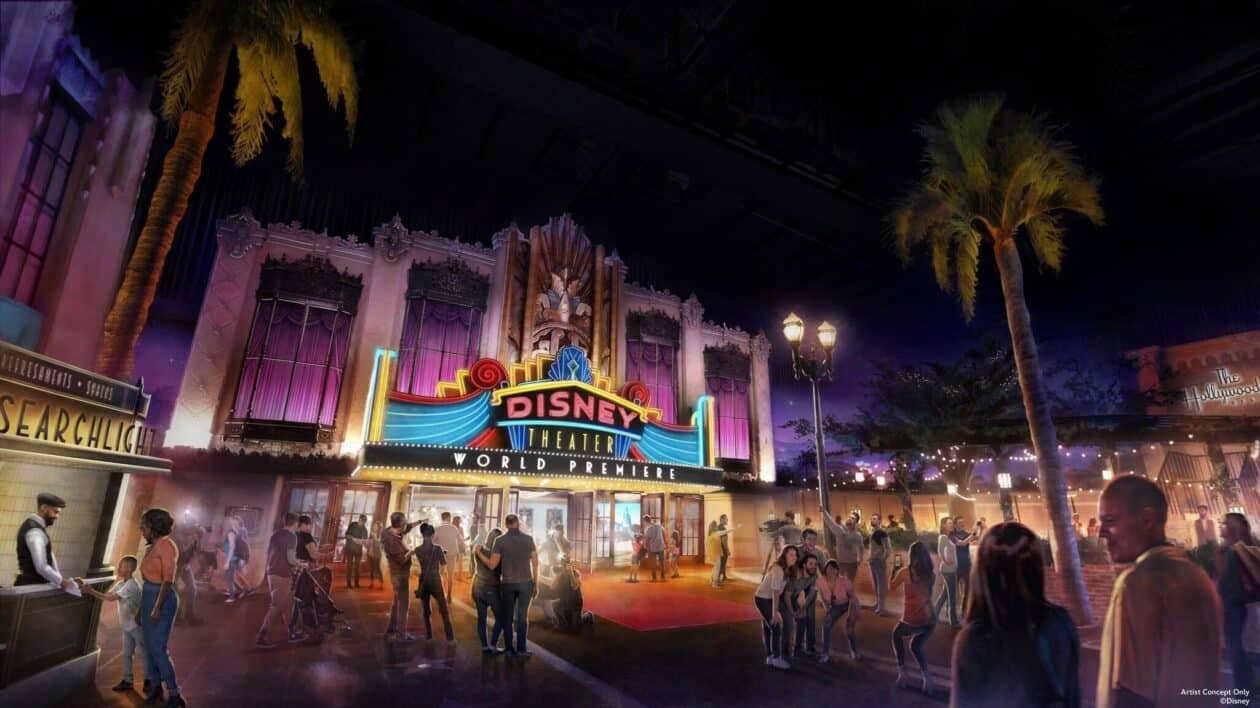 Disney Concept Art for reimagined Walt Disney Studios Studio 1 - called World Premiere