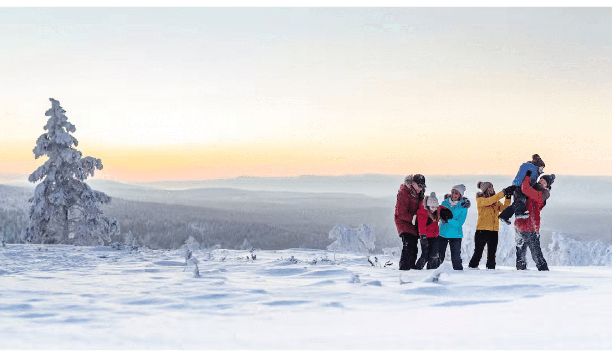 family in lapland