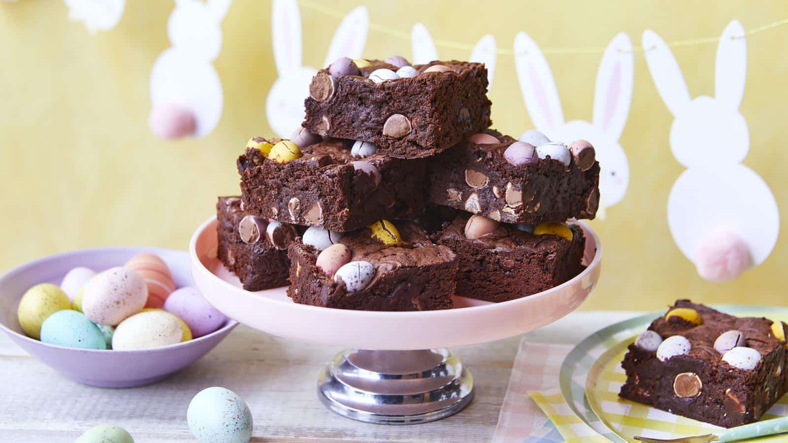 mini egg brownies