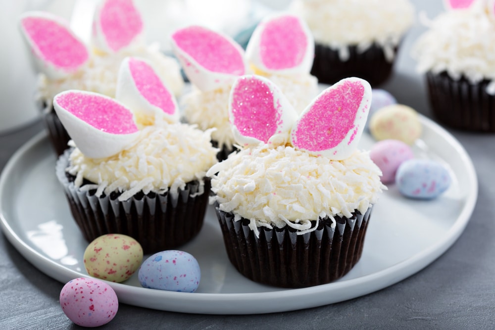 bunny cupcakes