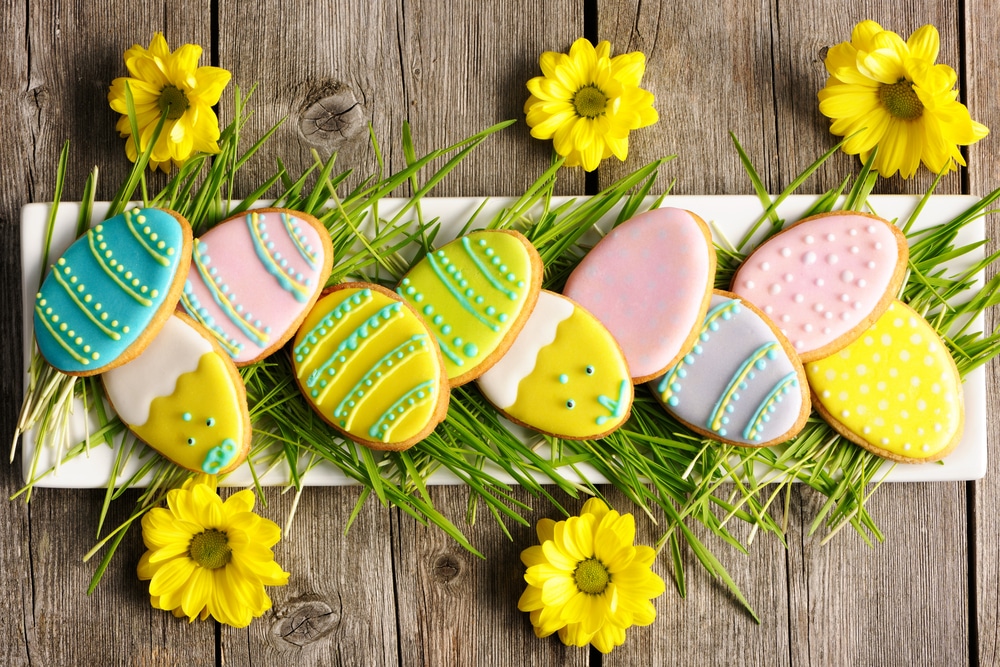 easter egg sugar cookies