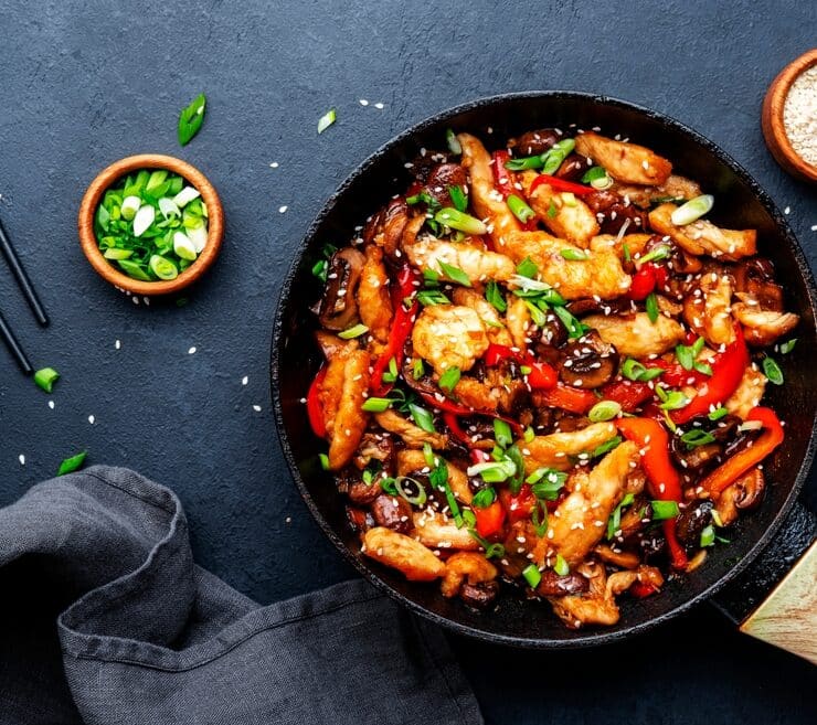 chicken stir fry with veggies