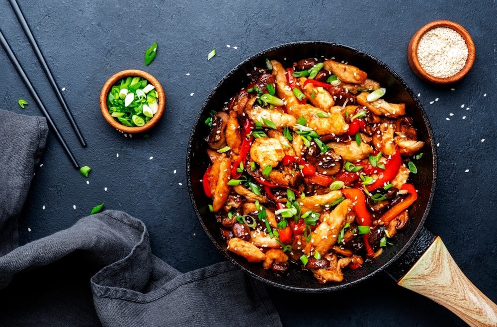chicken stir fry with veggies
